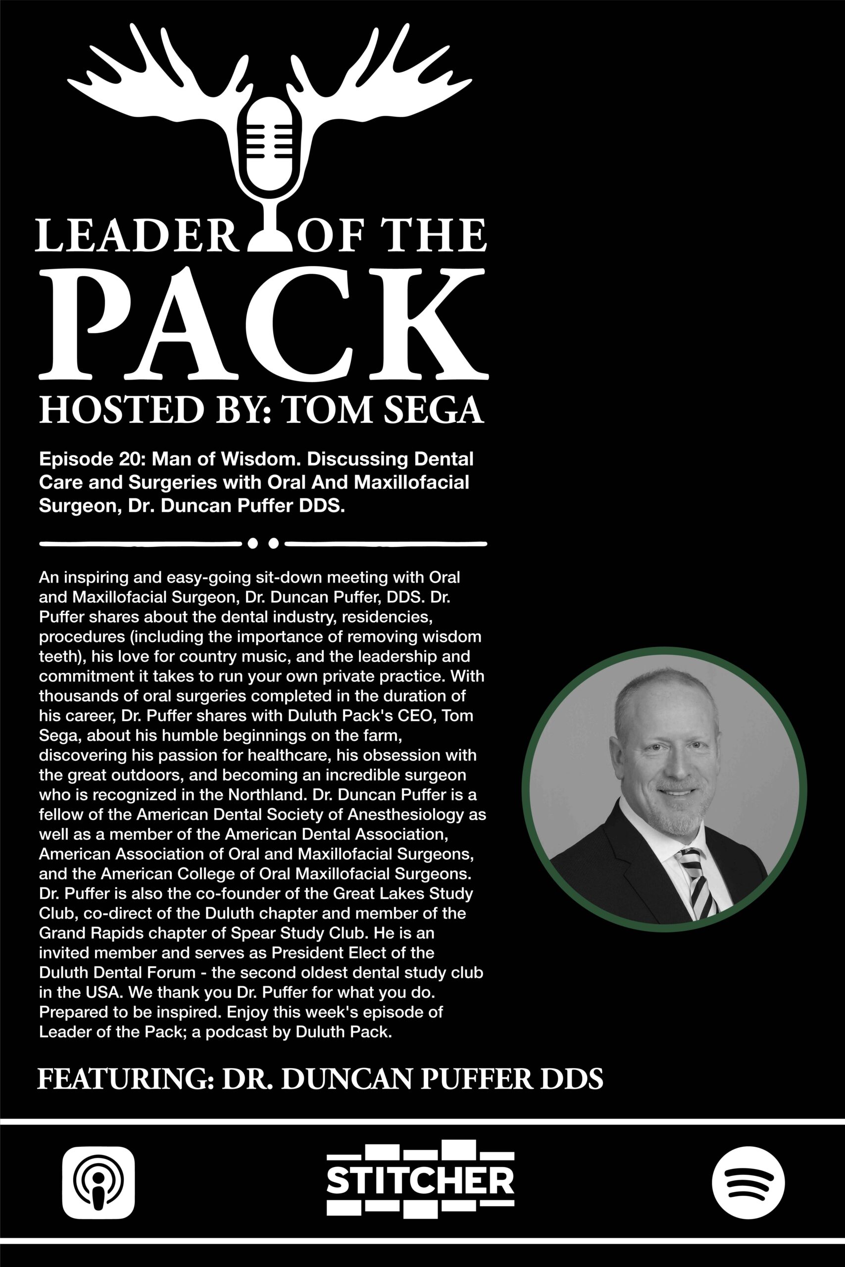 Leader of the Pack: Dr. Duncan Puffer, Board-Certified Oral and Maxillofacial Surgeon and Senior Partner at Northern Oral & Maxillofacial Surgeons PA