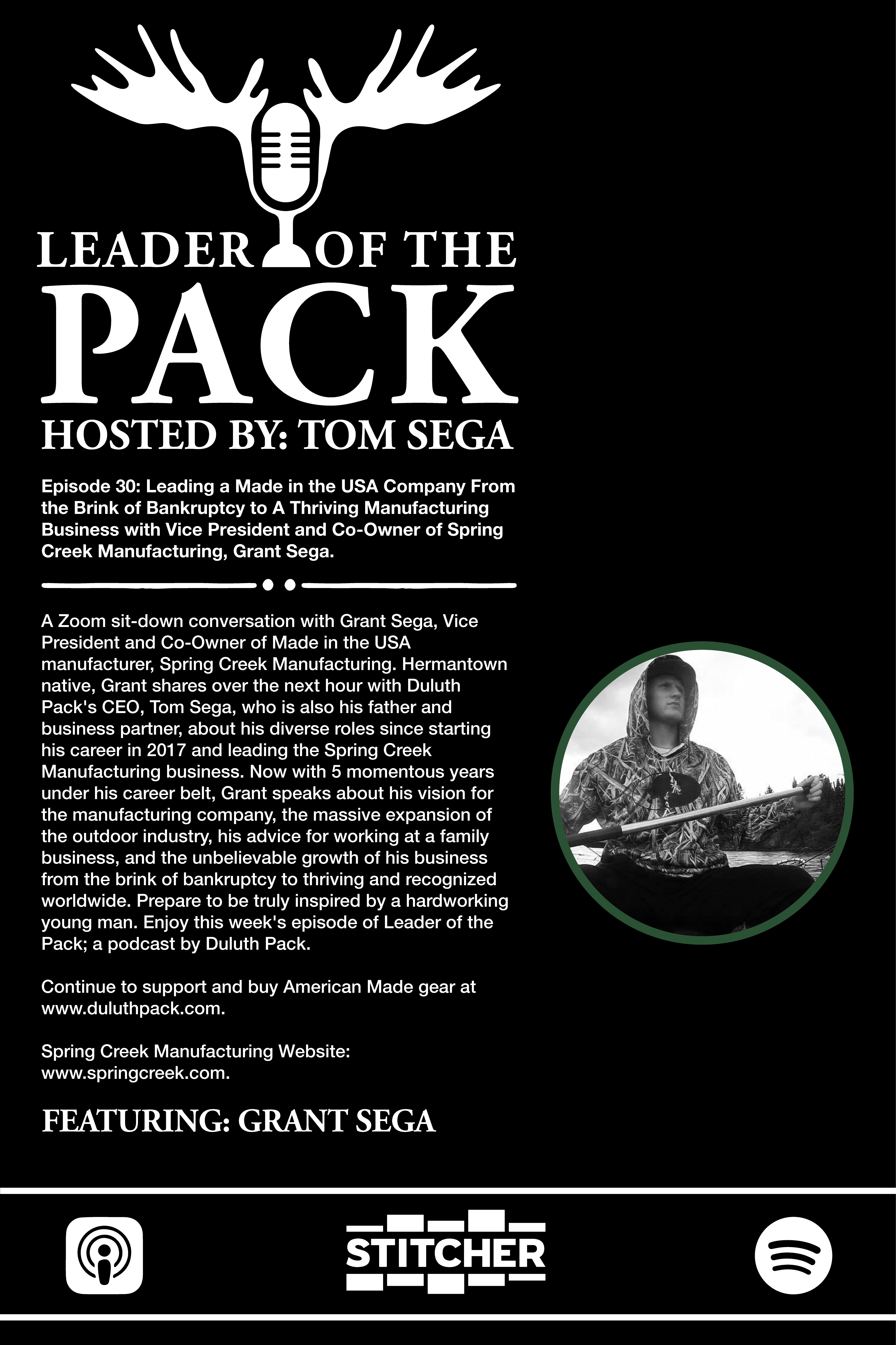 Leader of the Pack: Leading a Made in the USA Company from the Brink of Bankruptcy to A Thriving Manufacturing Business with Vice President and Co-Owner of Spring Creek Manufacturing, Grant Sega.