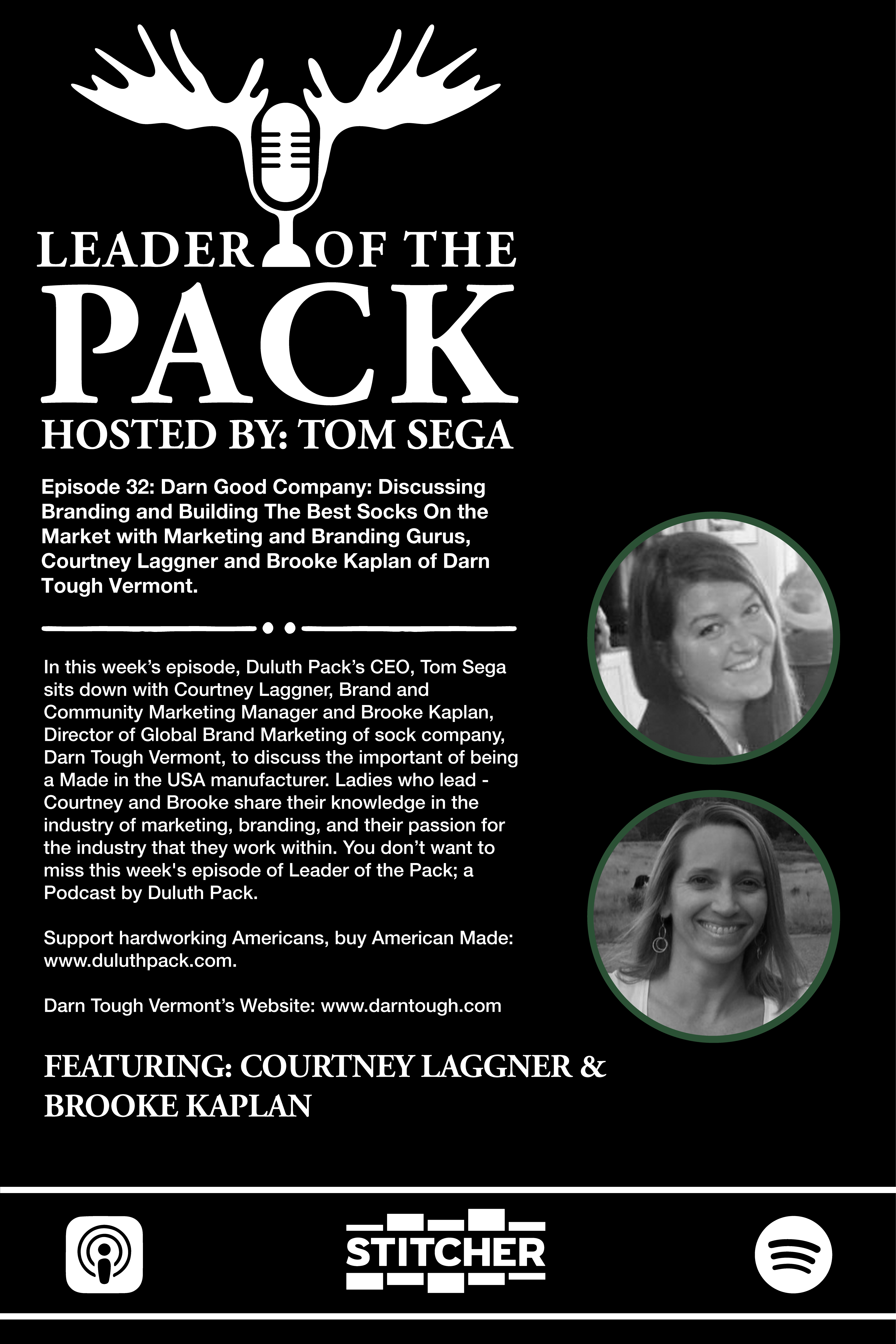 Leader of the Pack: Darn Good Company: Discussing Branding and Building The Best Socks On the Market with Marketing and Branding Gurus, Courtney Laggner and Brooke Kaplan of Darn Tough Vermont.