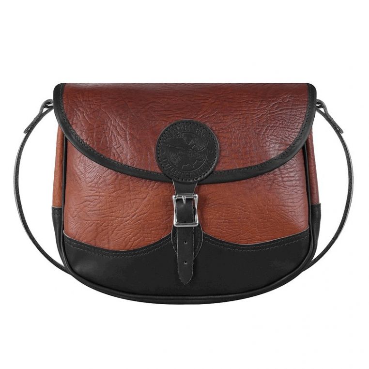 Medium Bison Leather Shell Purse