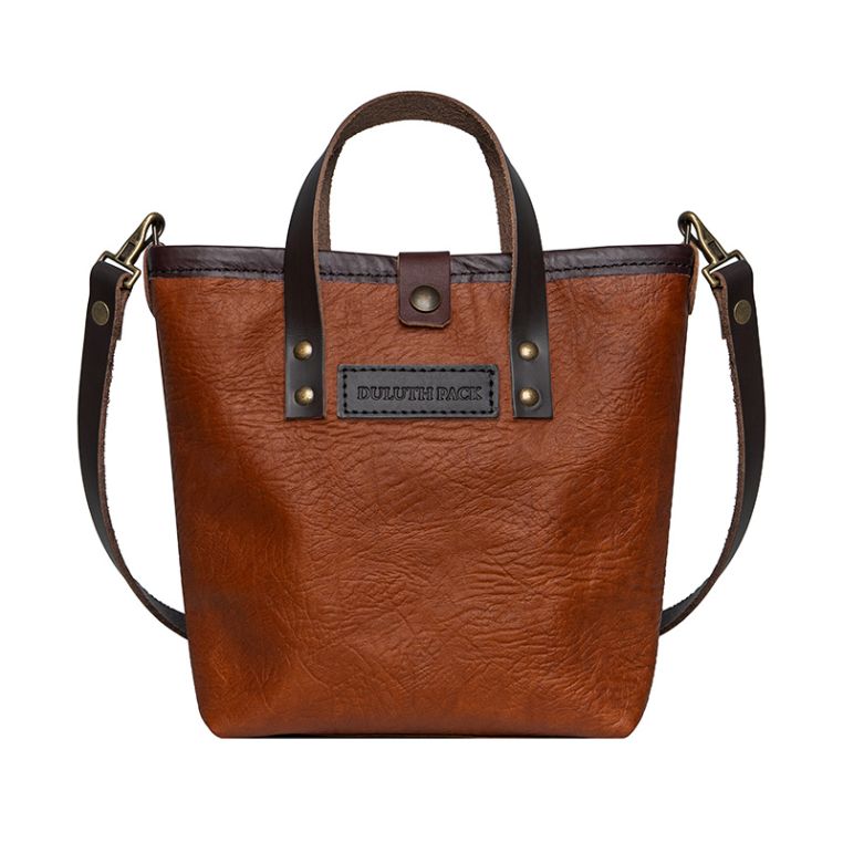 Duluth Pack: NEW Bison Leather Honeyberry Tote Duluth Pack: NEW Bison Leather Honeyberry Tote