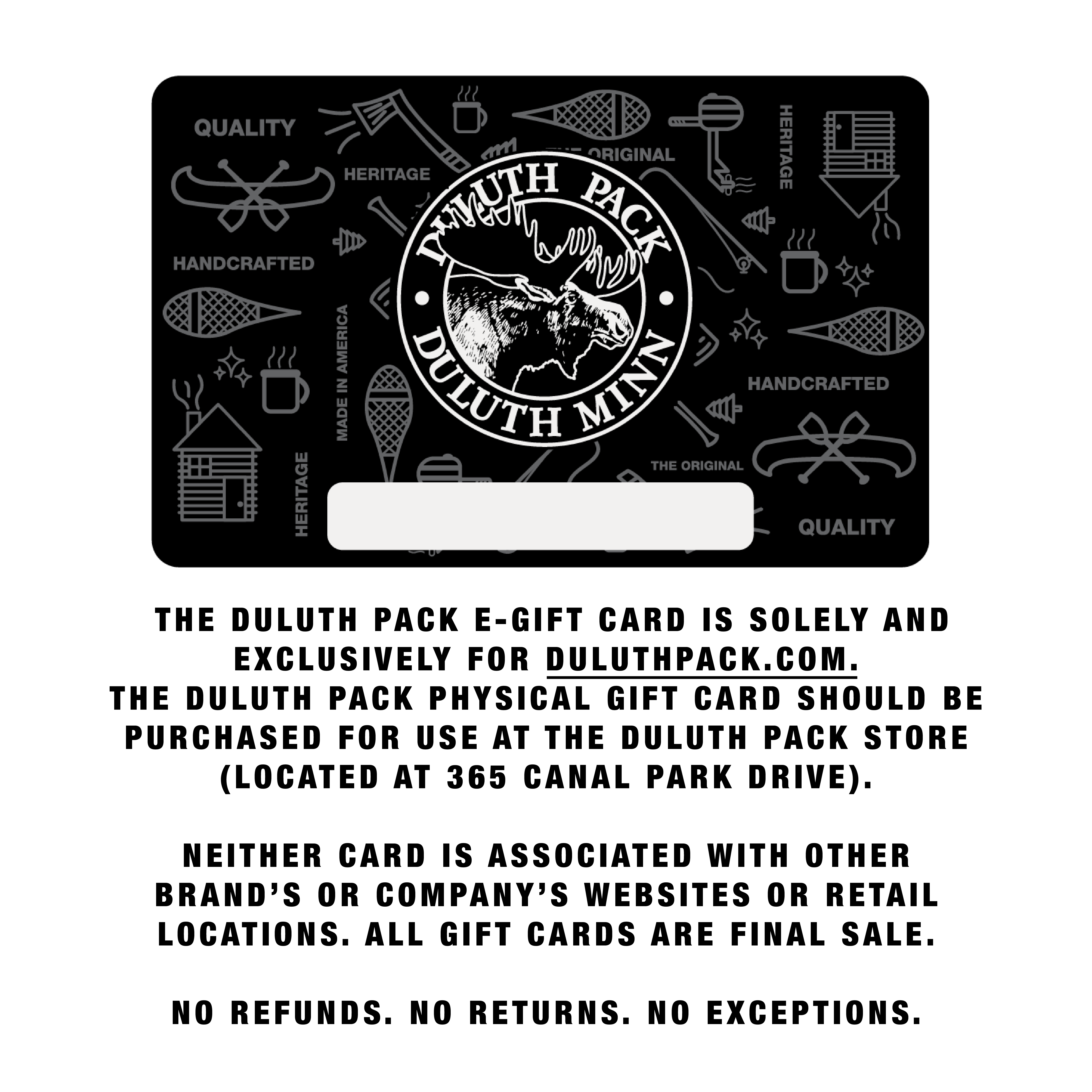 Duluth Pack: E-Gift Cards
