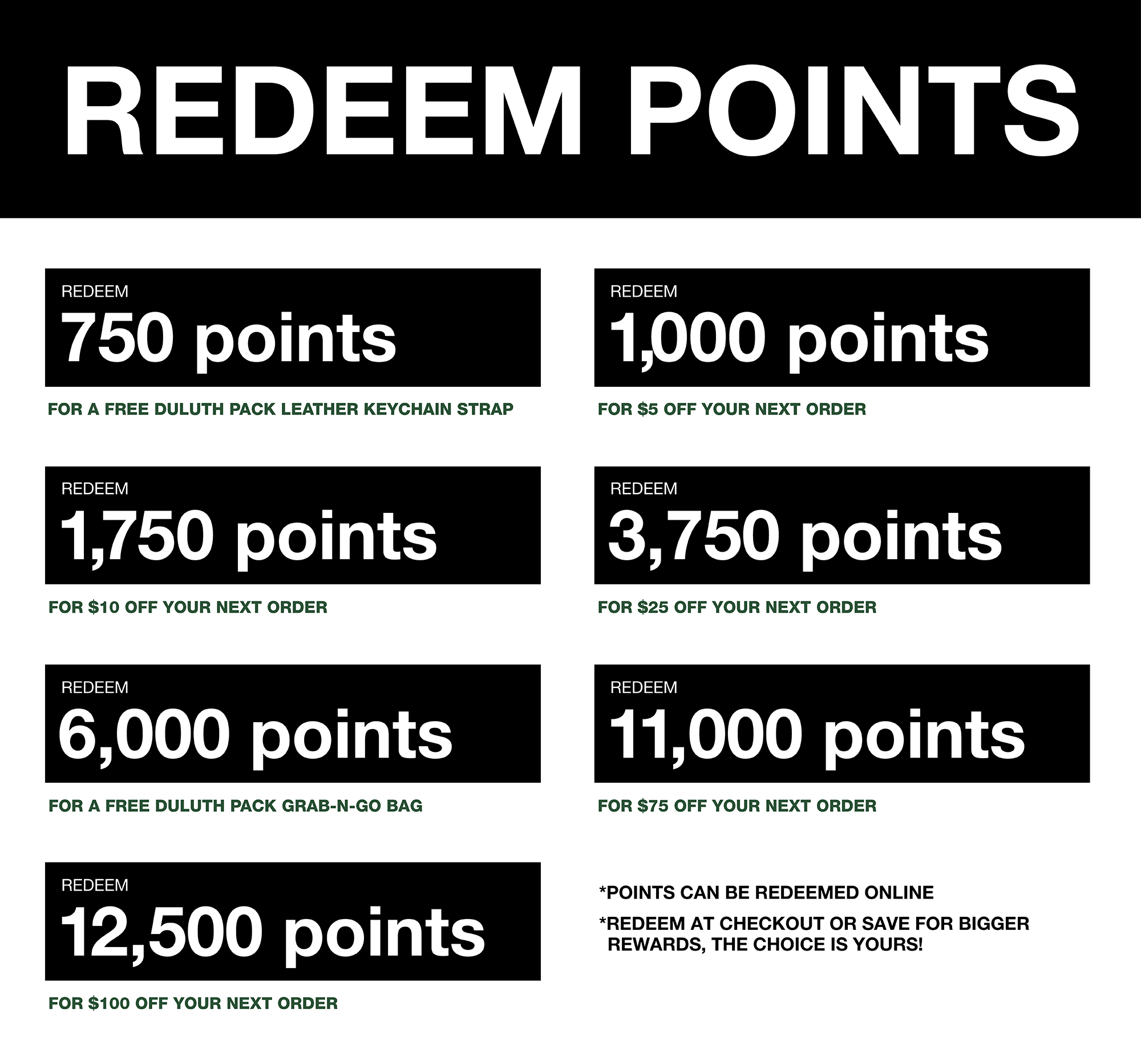 Redeem Points Graphic