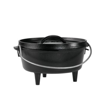 Lodge 8 Inch / 2 Quart Cast Iron Camp Dutch Oven