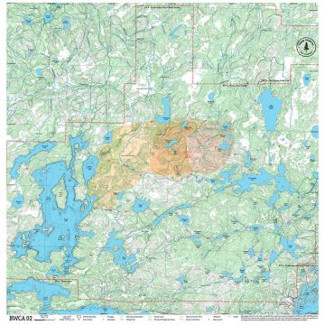 True North Map Co Cloth Multi Use BWCAW Maps
