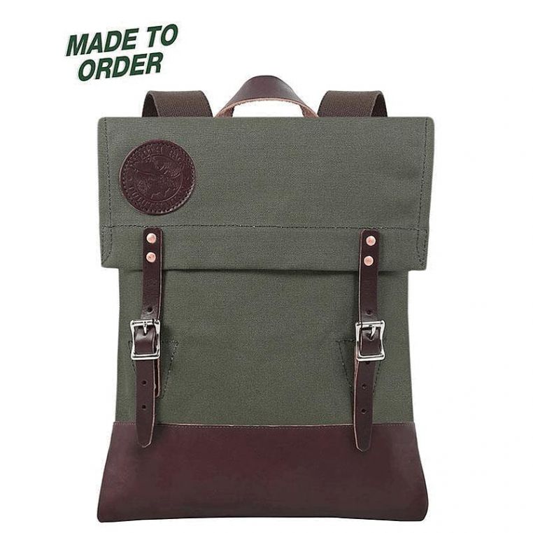 Olive Drab Duluth Pack Scout Rolltop Pack 