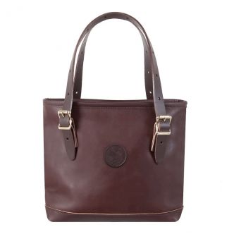 duluth leather tote