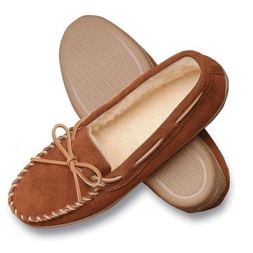 Minnetonka Moccasin Women's Pile Lined Hardsole Slipper